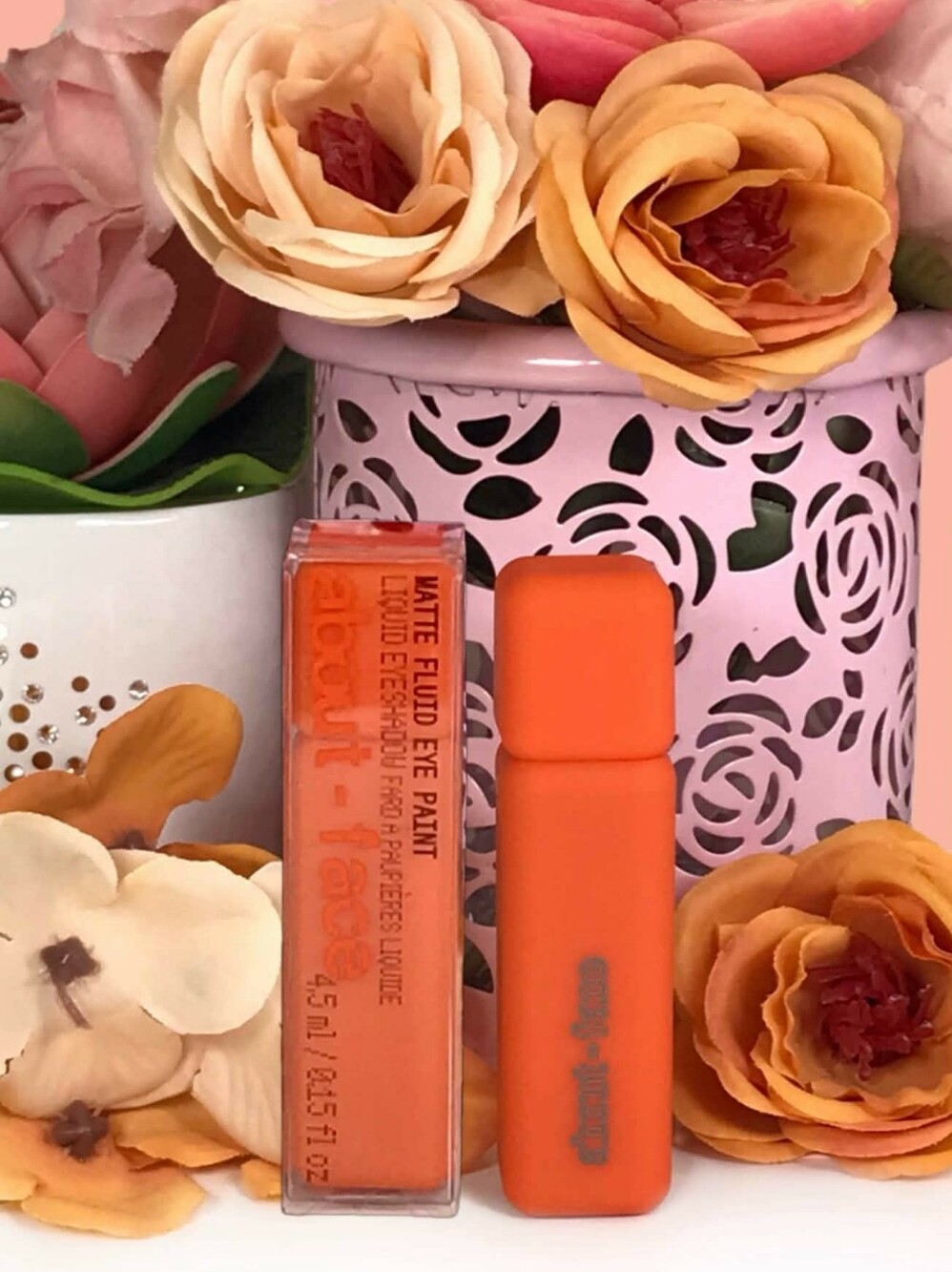 about-face Matte Fluid Eye Paint in SPECTRE (bold orange) Halloween Makeup *BNIB
